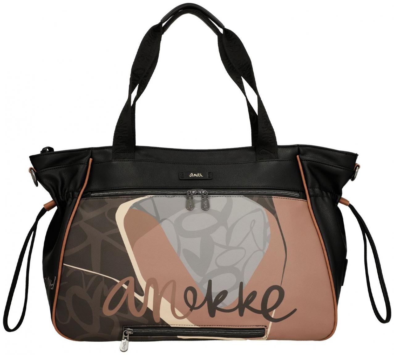 XL Shopper Anekke Heartbeat Silhouette schwarz Dreamverse