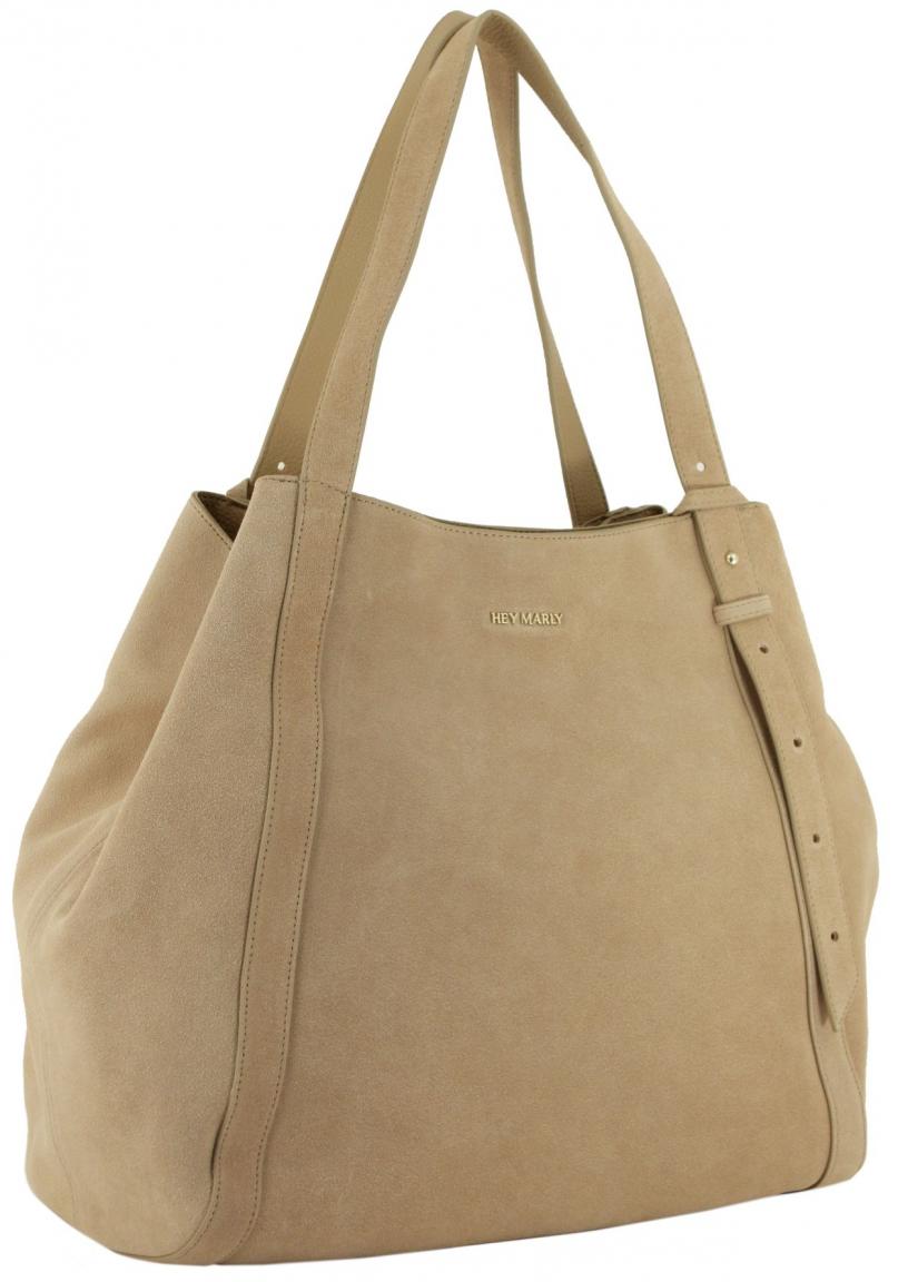 XL Shoppertasche Hey Marly Pretty Wonder Suede L beige