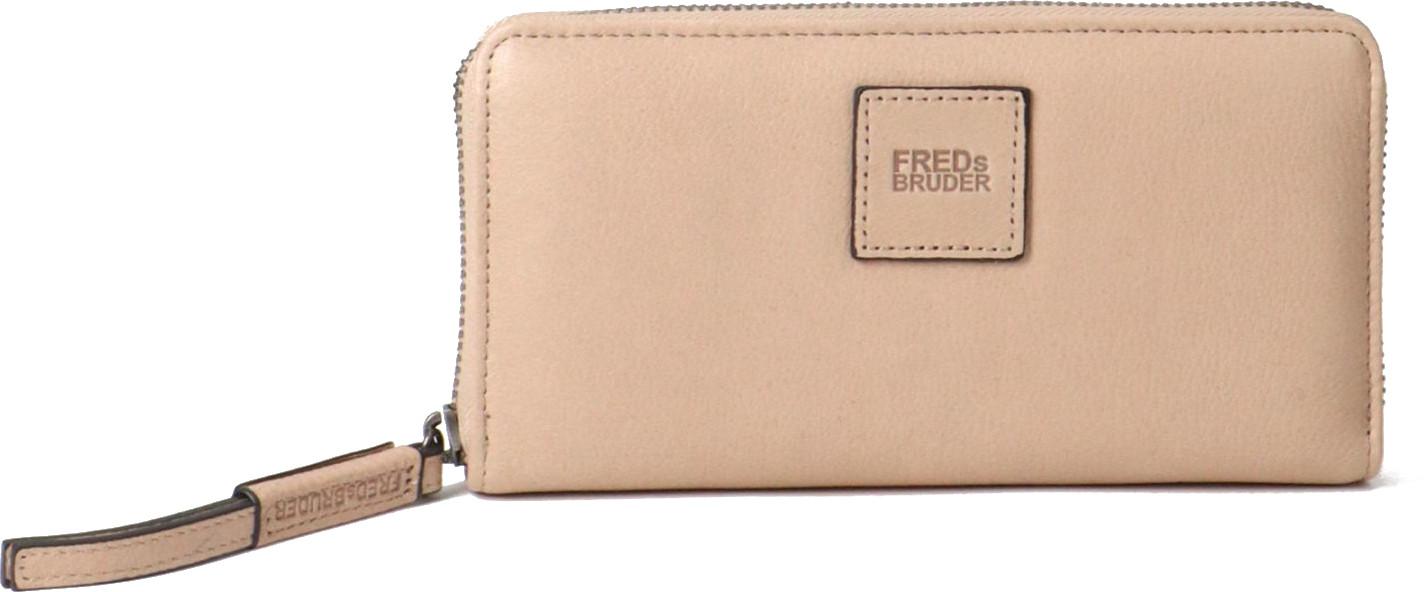 Zipbörse Leder Airy FREDsBRUDER Warm Beige