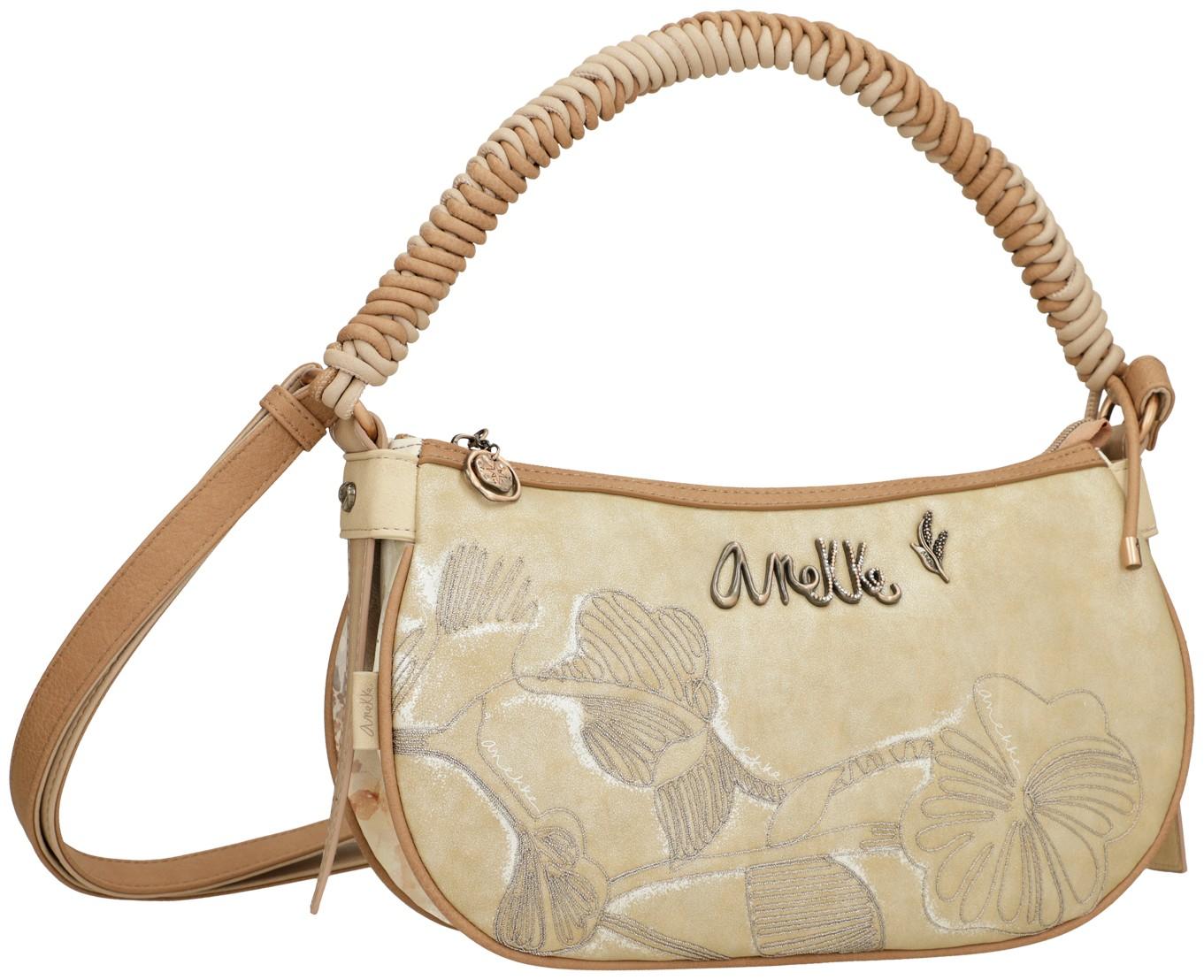 bestickte Baguette Bag metallic beige Anekke Memories Whispers