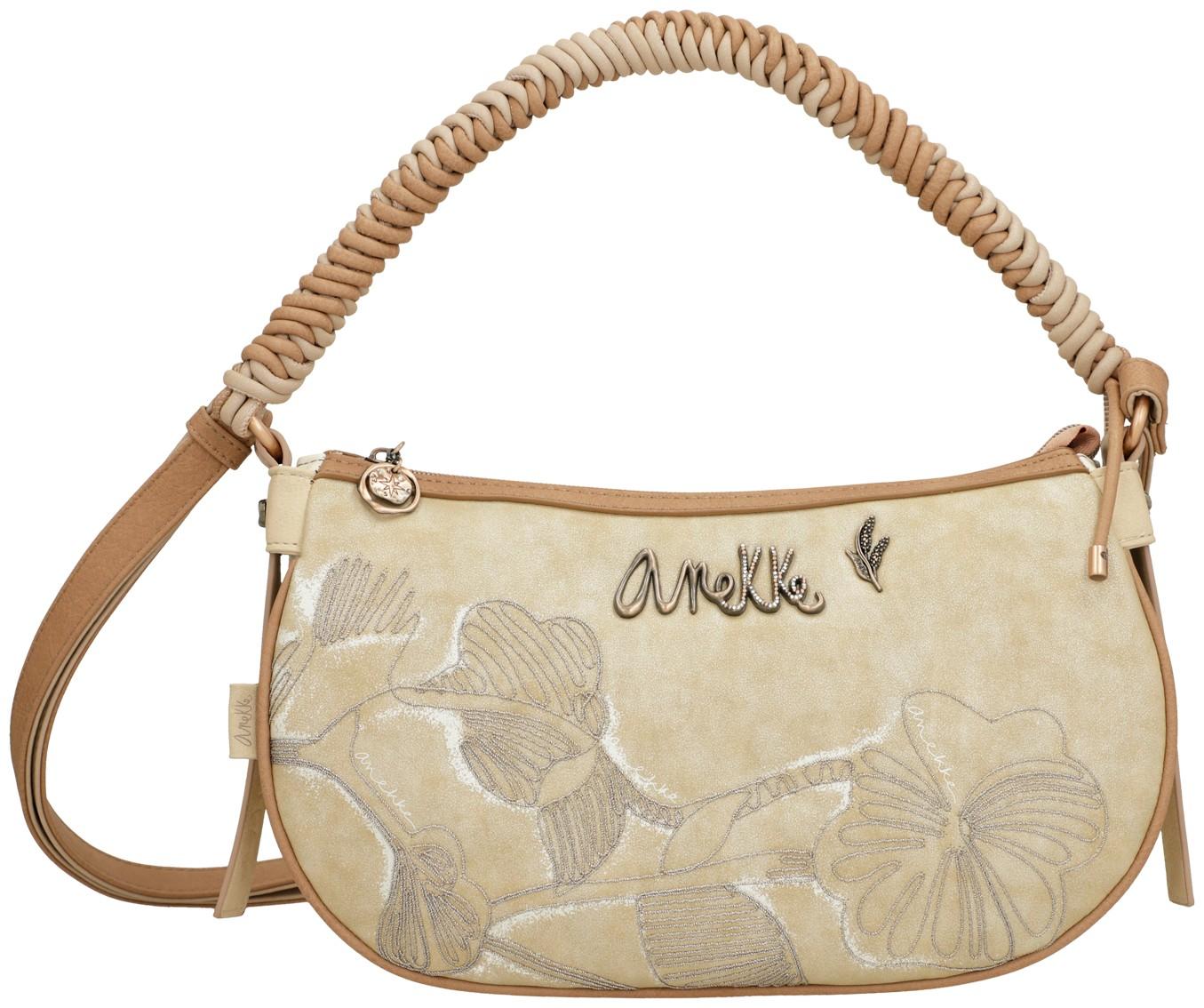 bestickte Baguette Bag metallic beige Anekke Memories Whispers