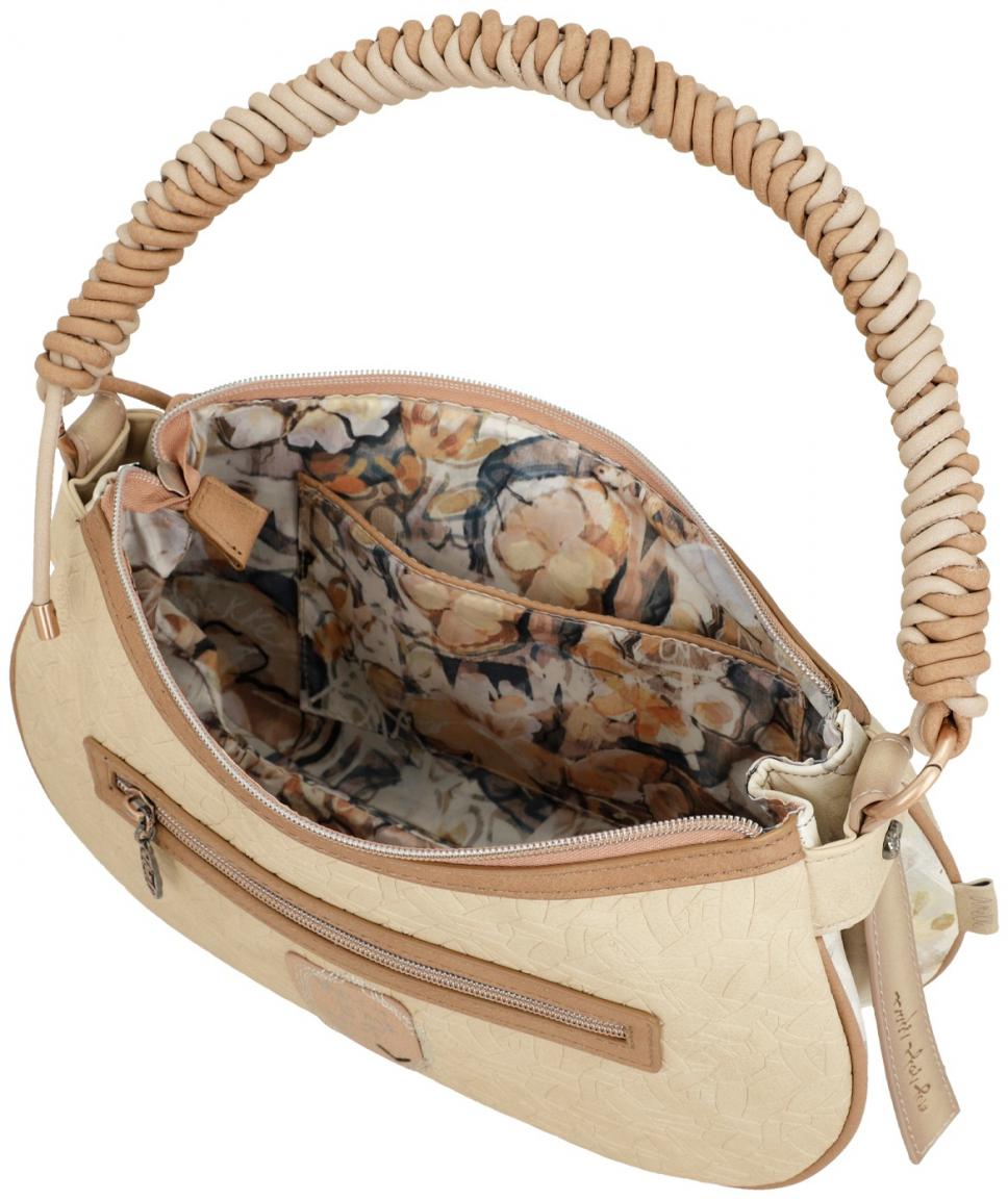 bestickte Baguette Bag metallic beige Anekke Memories Whispers