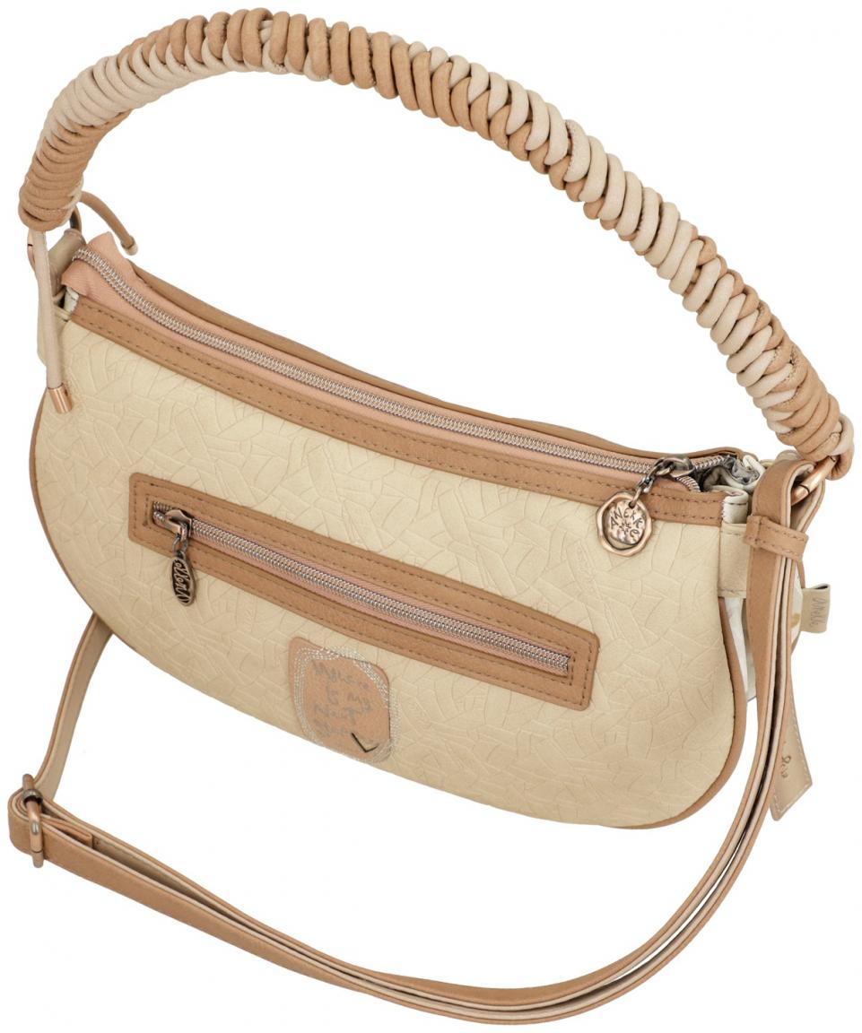 bestickte Baguette Bag metallic beige Anekke Memories Whispers