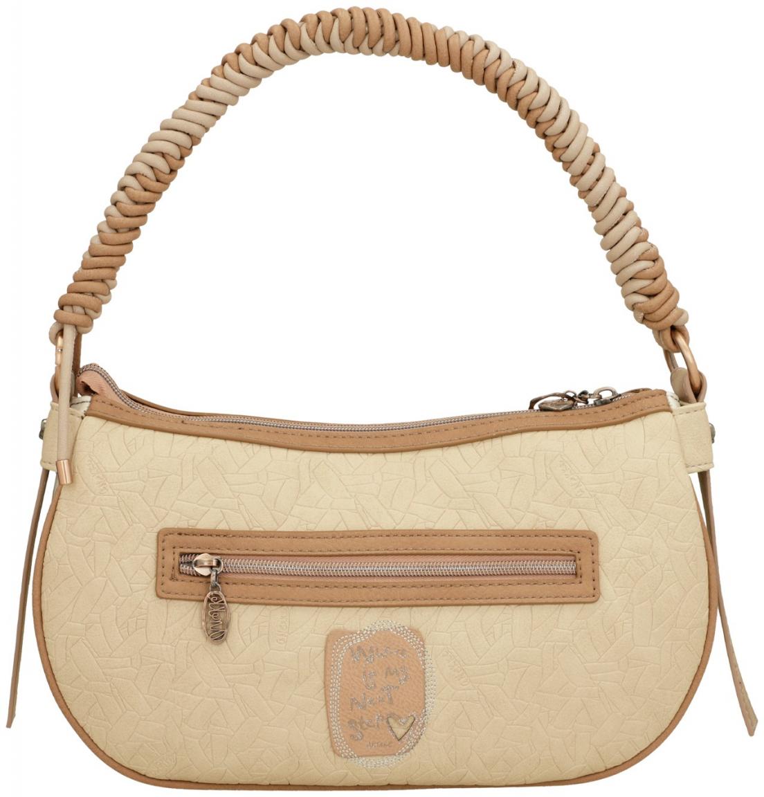 bestickte Baguette Bag metallic beige Anekke Memories Whispers