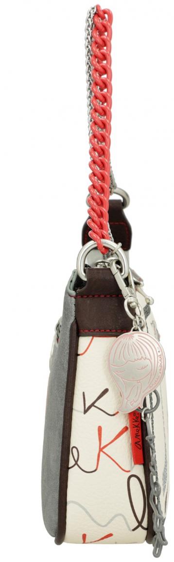 bestickte Handtasche Chainbag Anekke Alma Ole beige Herz Miro