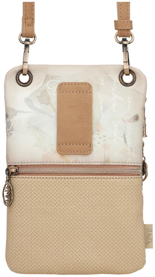 bestickte Handytasche beige metallic Anekke Memories Stories