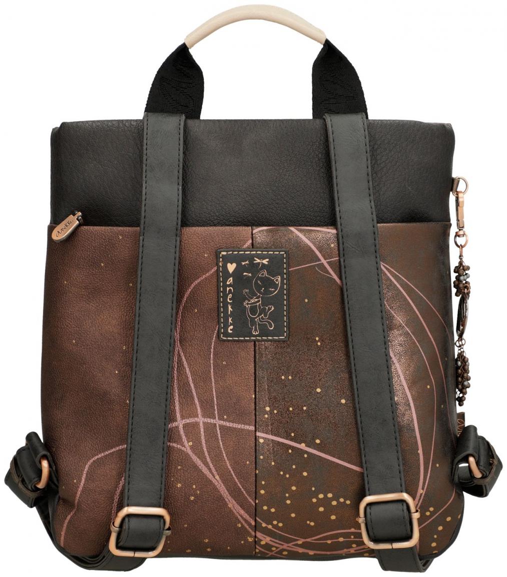 bestickter Damenrucksack braun bunt Perlen Anekke Dreamverse Wings