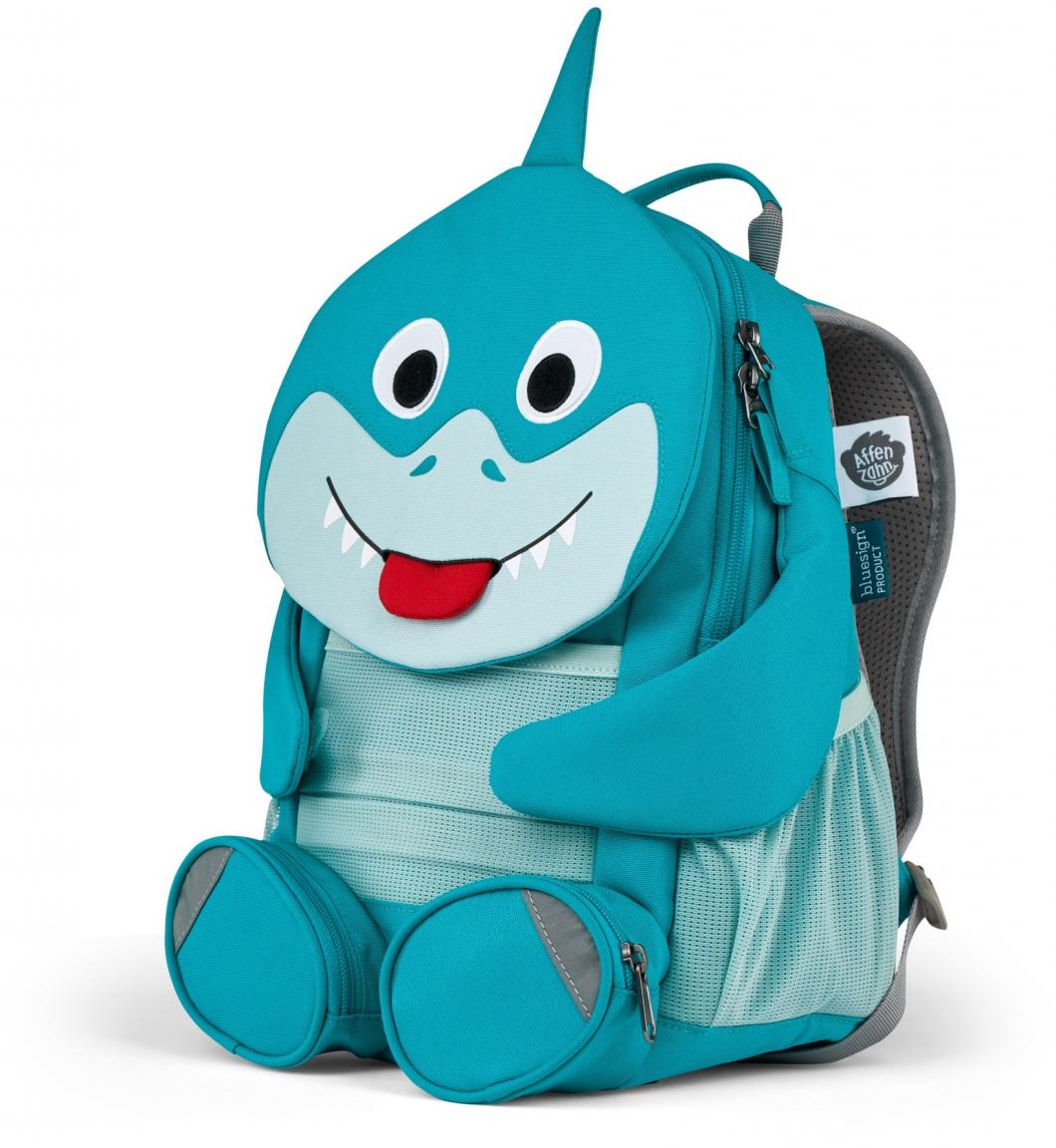 blauer Kindergartenrucksack Hai Großer Freund Affenzahn Shark