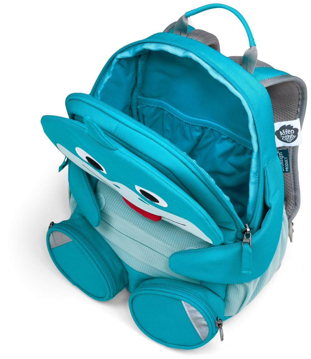 blauer Kindergartenrucksack Hai Großer Freund Affenzahn Shark