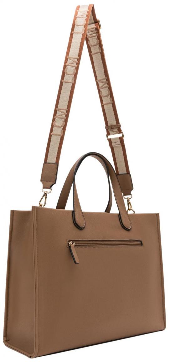 braune Kurzgrifftasche Nieke L.Credi elegant Toffee