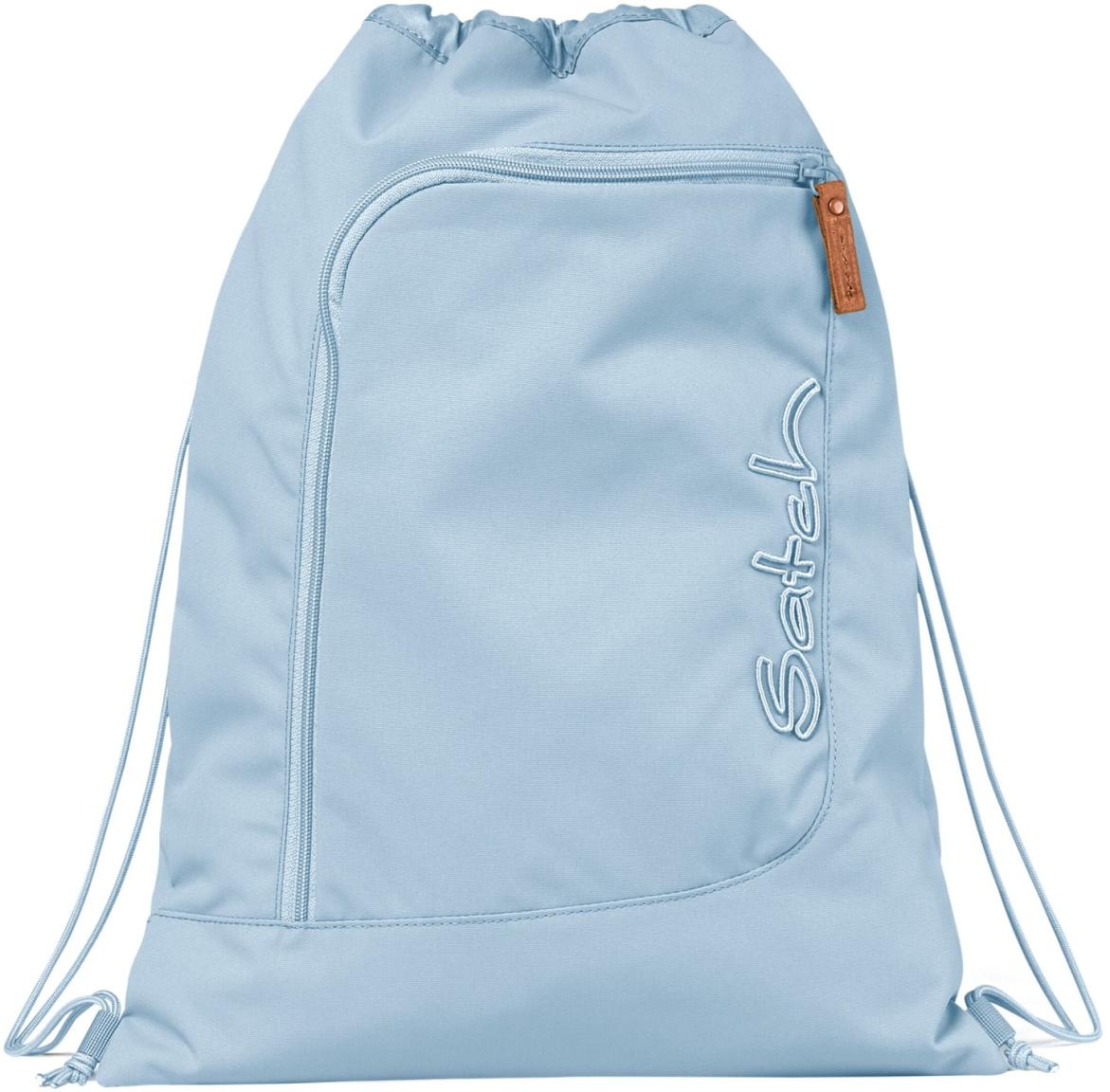 dreiteiliges Set Schulrucksack Satch Pack Nordic Ice Blue hellblau Turnbeutel Schlamperbox