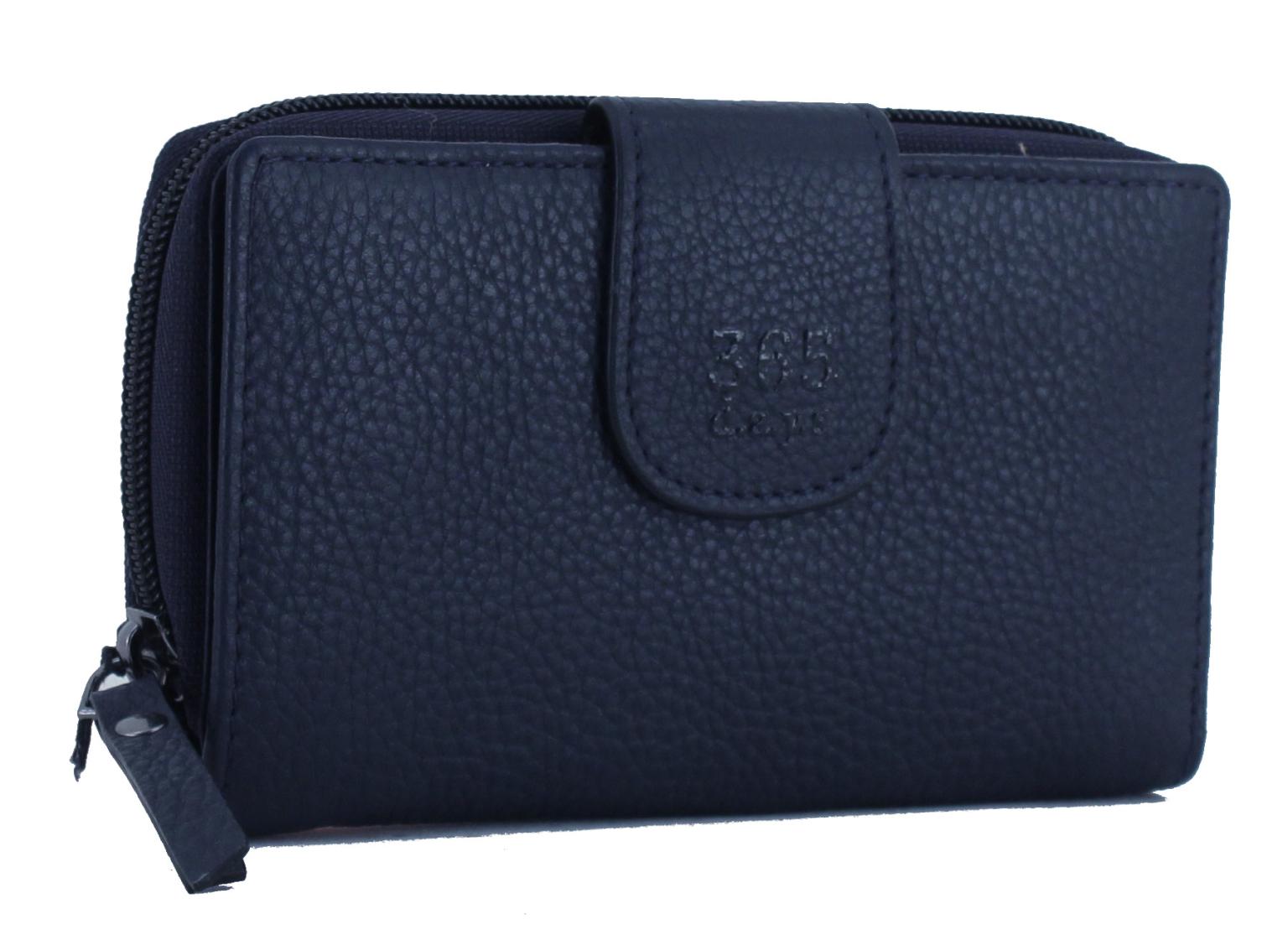 dunkelblaue Brieftasche Damen 365.d.a.y.s Paris Navy 