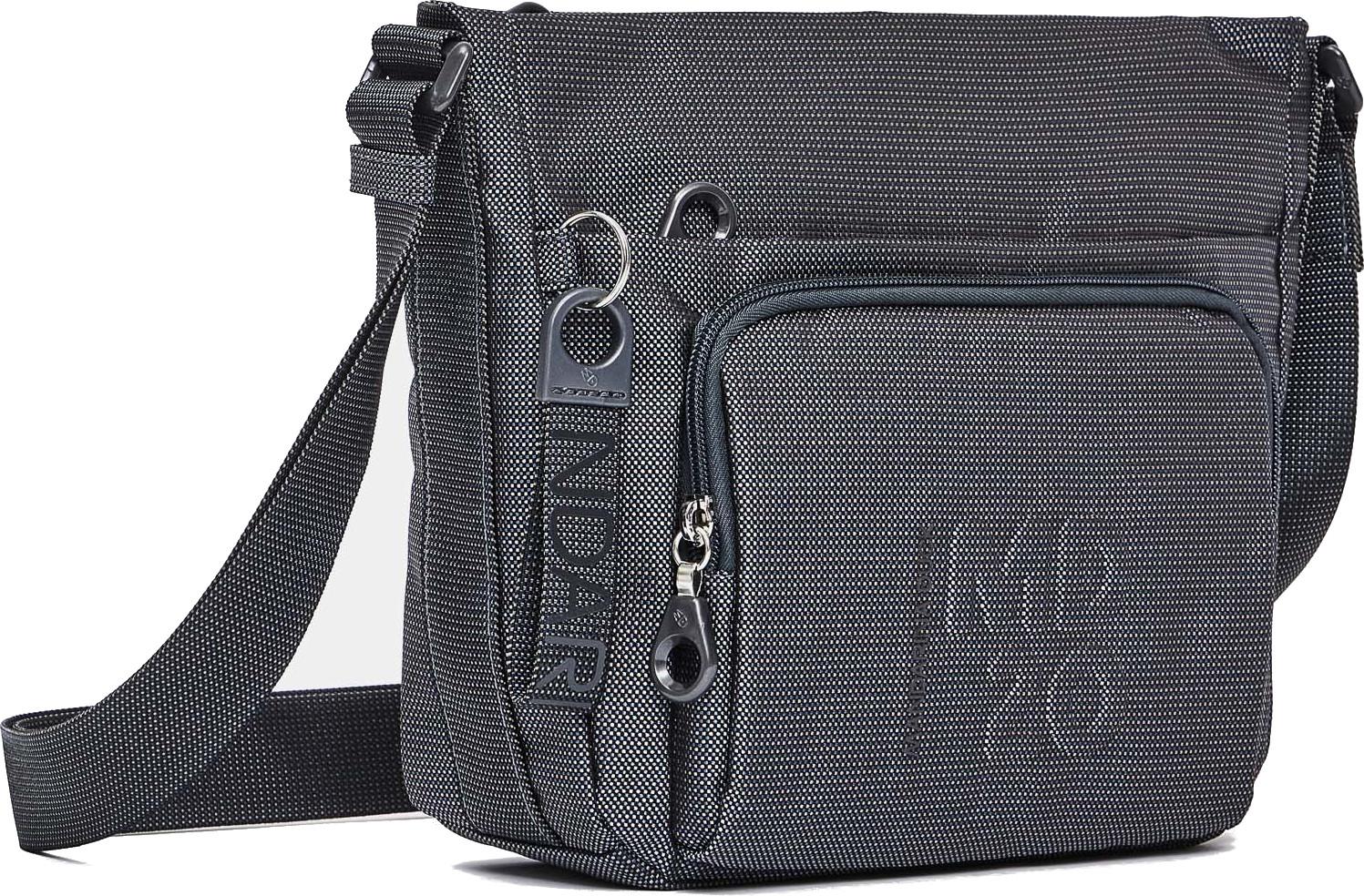 dunkelgraue Schultertasche MD20 Steel Crossover Mandarina Duck