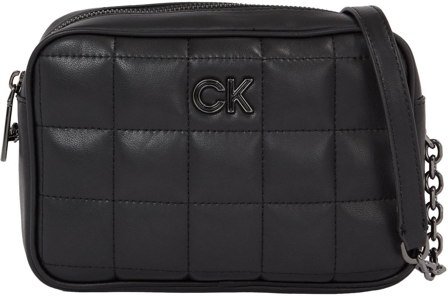 Calvin Klein Re-Lock Quilt Phone Crossbody Ck Black