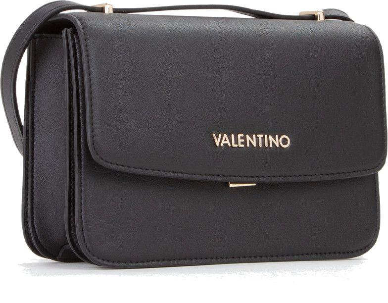 elegante Schultertasche Flap Re Mario Valentino Nero Kurzgriff