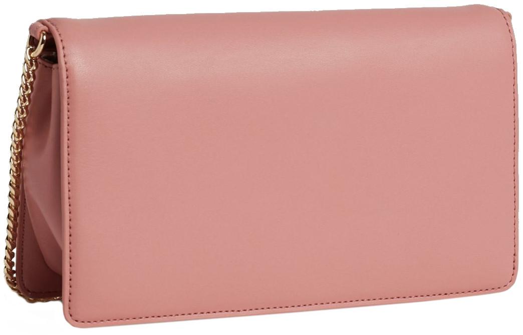 elegante Überschlagtasche Tommy Hilfiger Refined Kettenriemen rosa