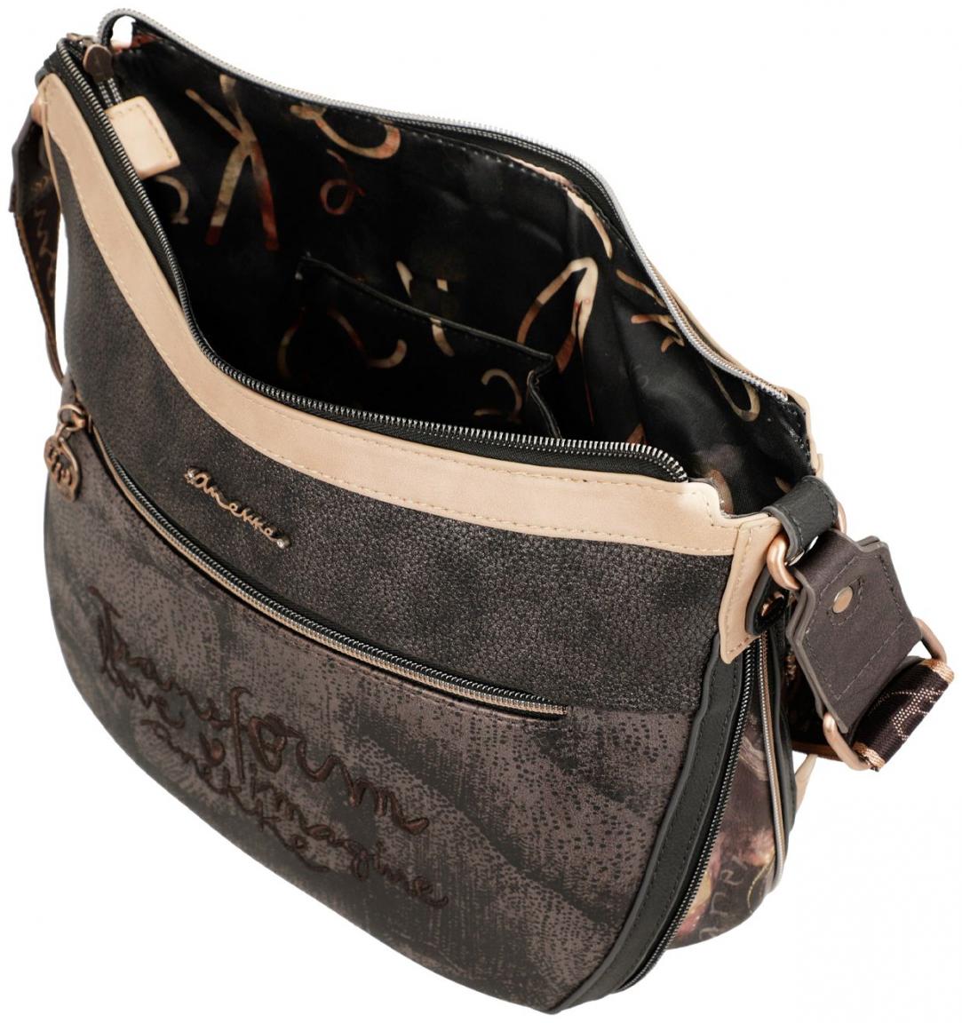 erweiterbare Anekke Crossbody Bag Dreamverse Land Brauntöne Qualle