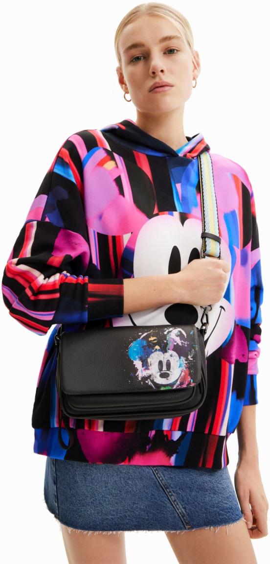 erweiterbare Crossbody Bag schwarz Mickey Mouse Desigual Tromso