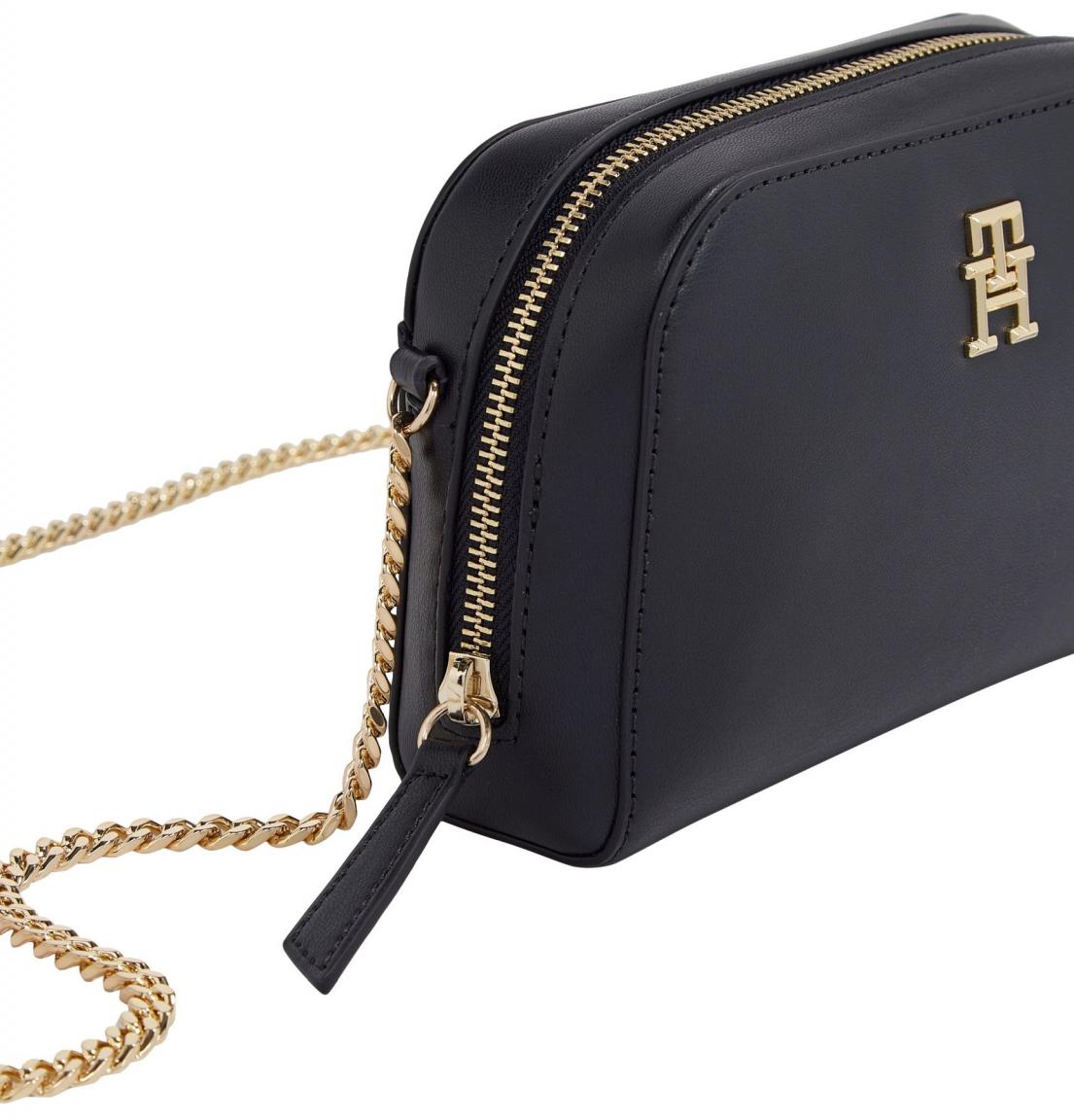 exklusive Handtasche Tommy Hilfiger Feminine Dunkelblau 