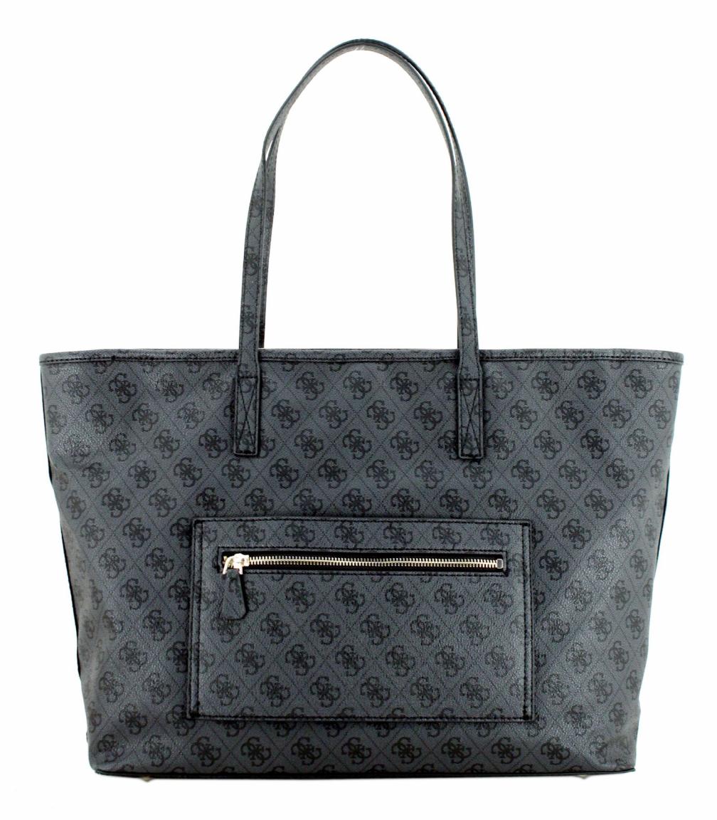 exklusiver Shopper mit Laptopfach Guess Power Play Latte Logo 