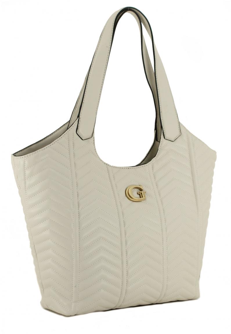 geräumige Stepptasche Guess Lovide Stone beige 