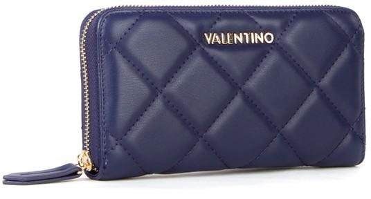 gesteppte Geldtasche Valentino Ocarina Blu Ziparound dunkelblau