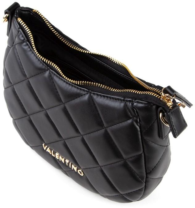 gesteppte Schultertasche Valentino Ocarina Nero schwarz variabel