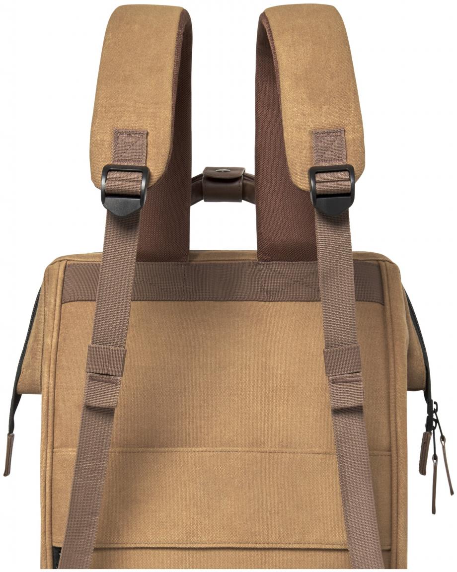 gewachster Canvasrucksack braun Adventurer Large Colombo Cabaia