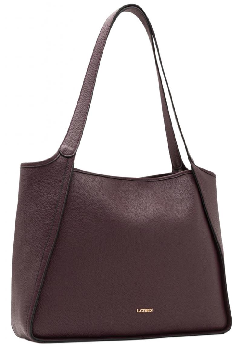 große Handtasche L.Credi Plum Numa herbstlich