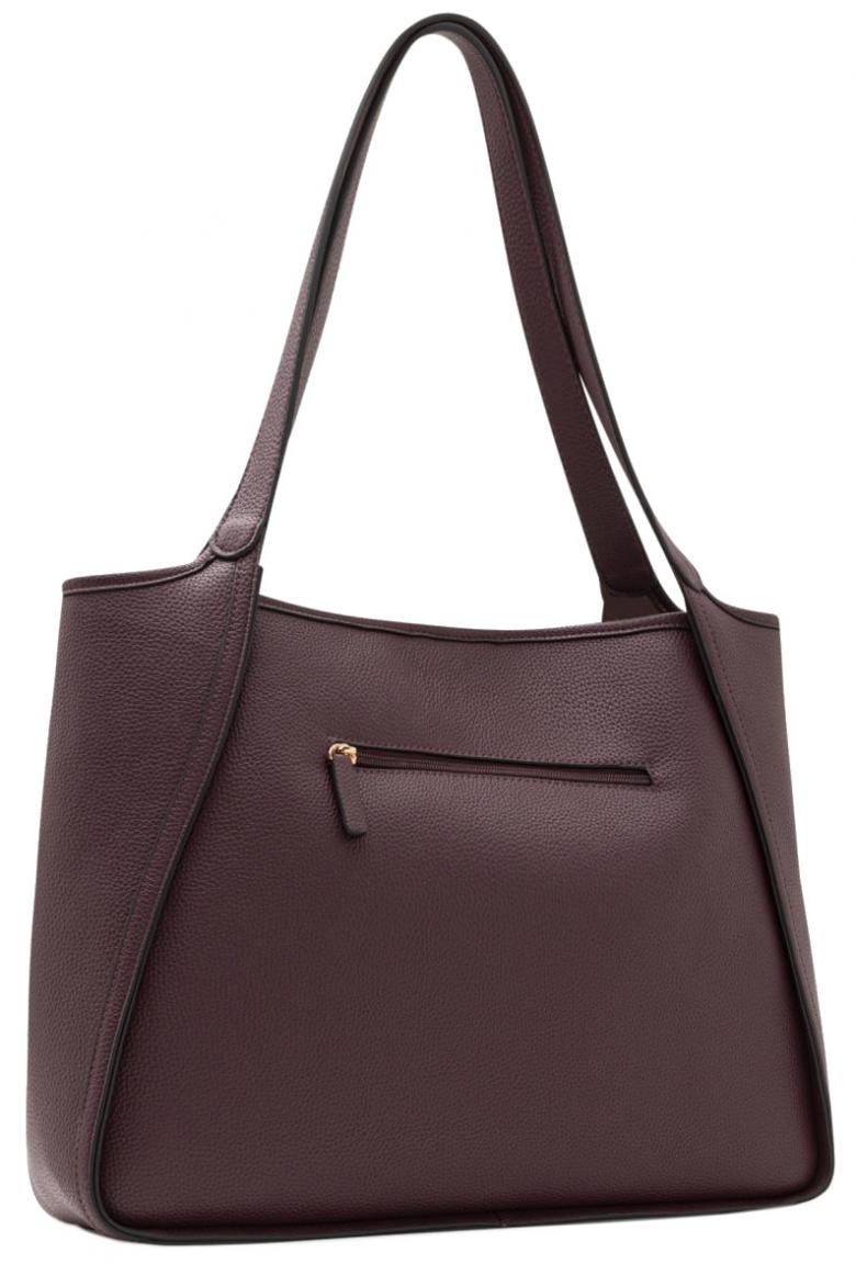 große Handtasche L.Credi Plum Numa herbstlich