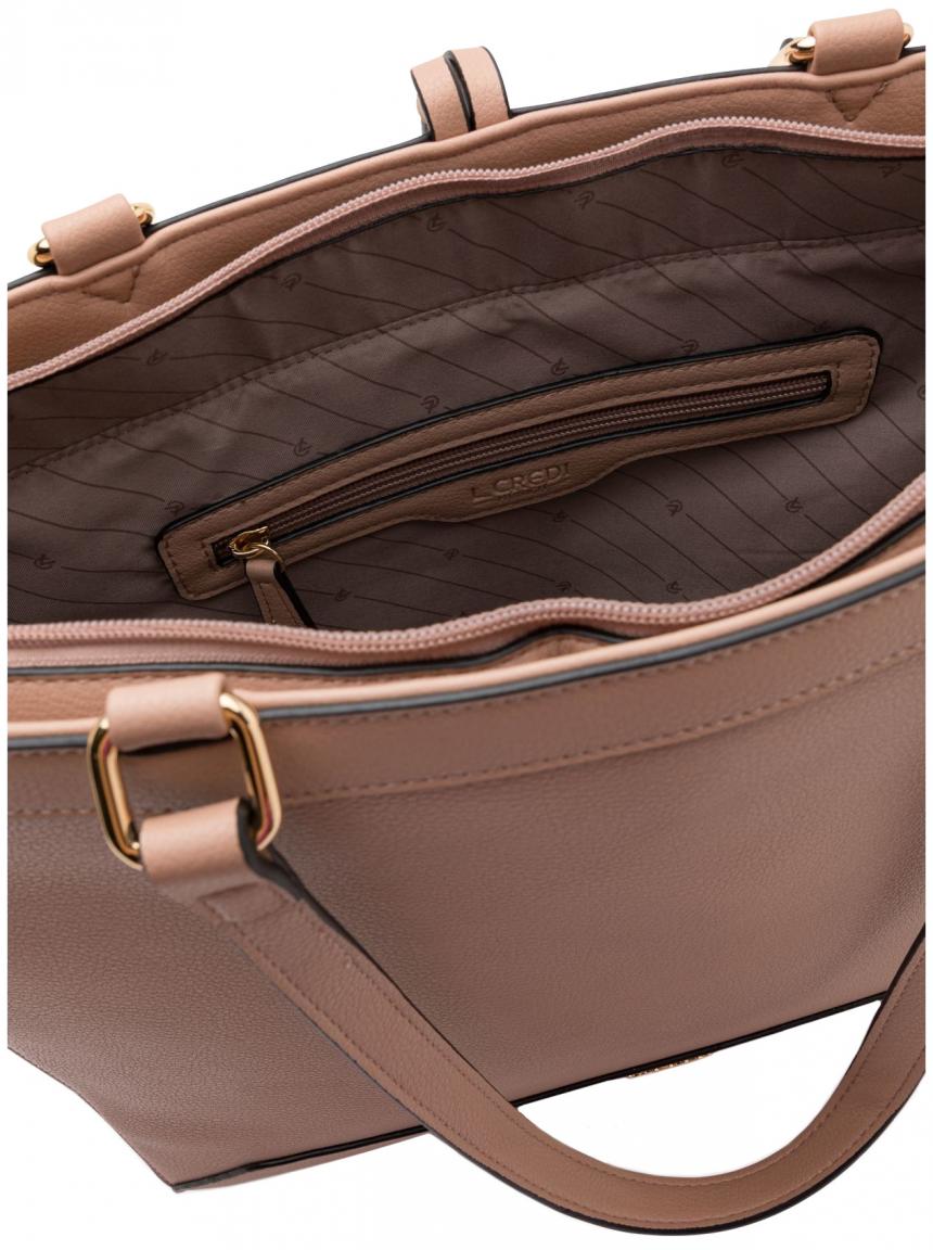 große Henkeltasche Olga L.Credi Blush vegan