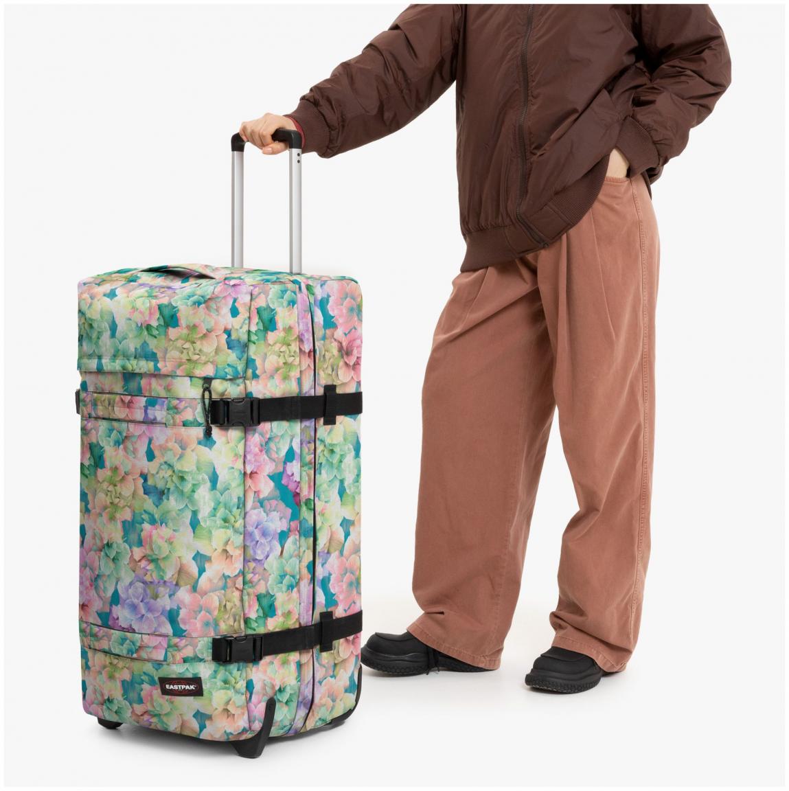 große Rollentasche Eastpak Transitr Garden Soft Blumenprint 