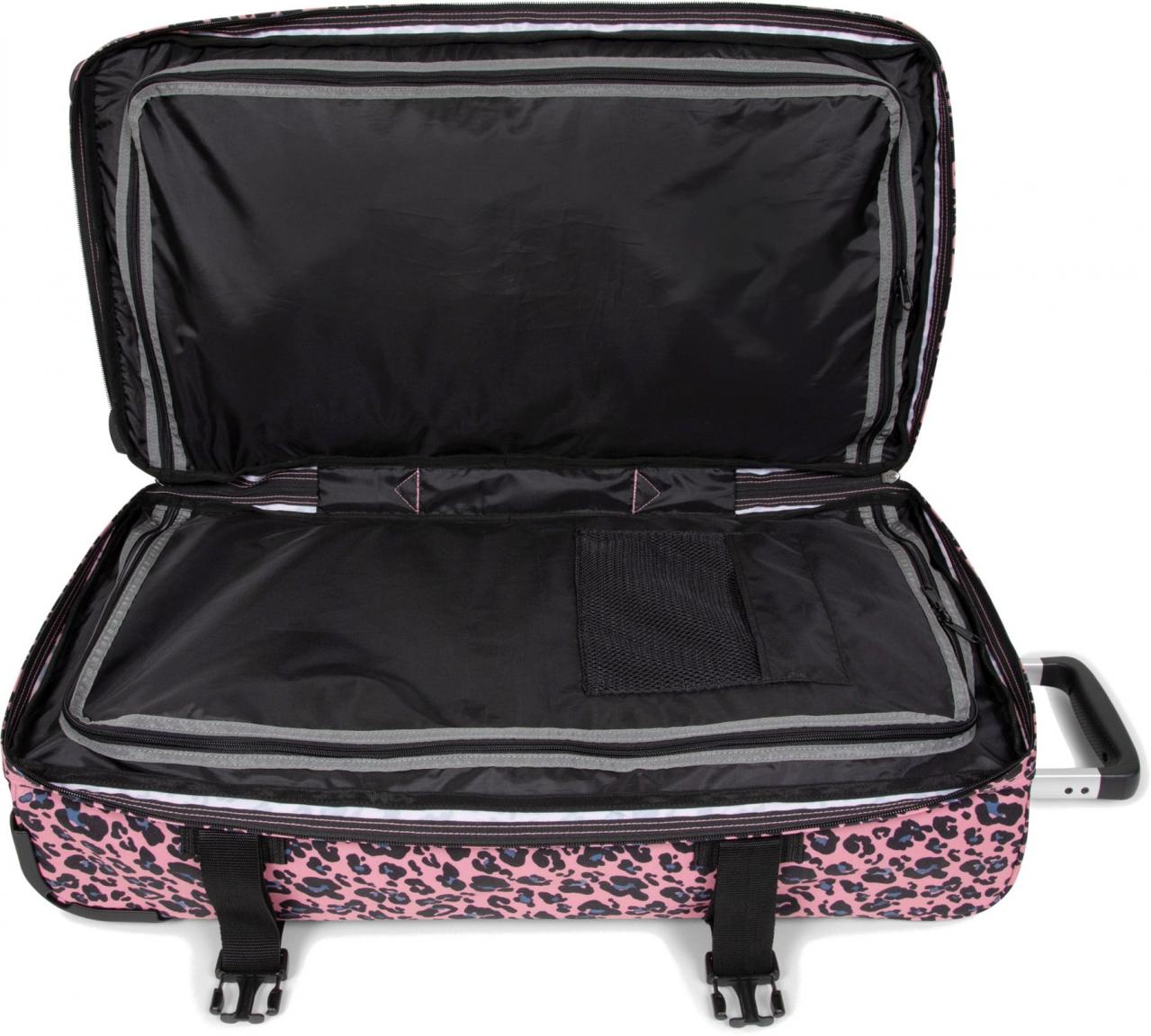 große Rollentasche Eastpak Transitr L Beastimal Pink Leoprint