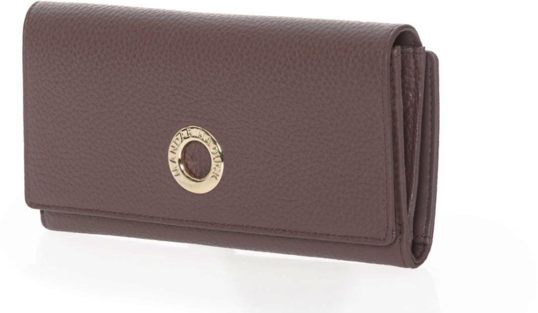 große Überschlagbörse Mandarina Duck Mellow Leather Wallet Balsamic lila