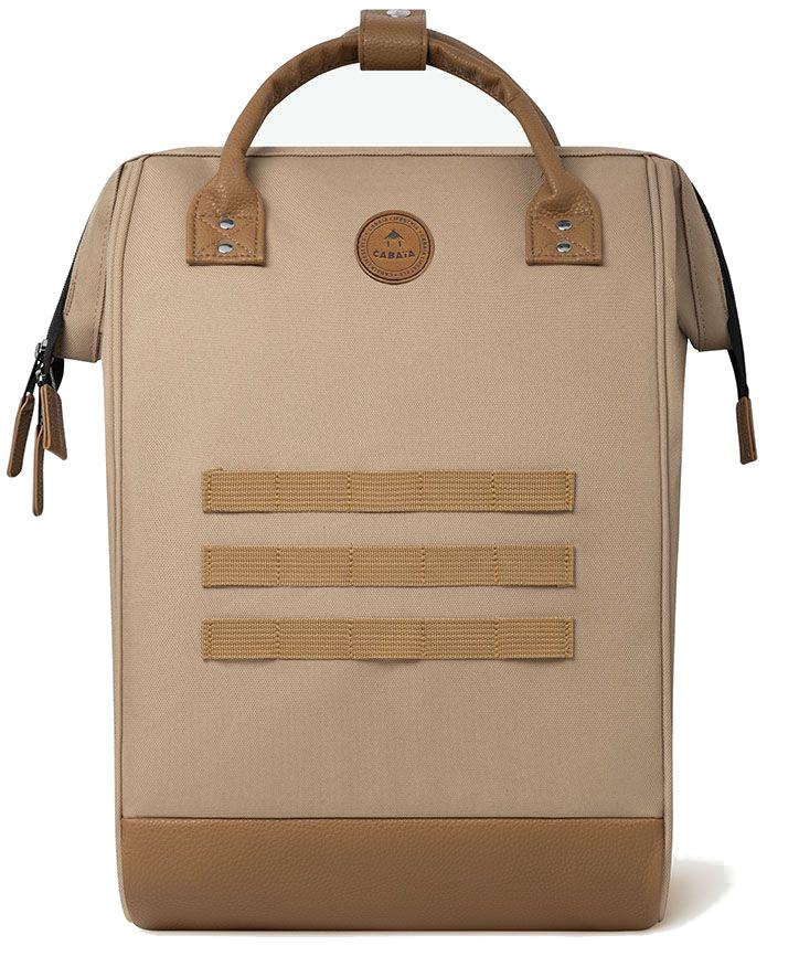 großer Jugendrucksack Cabaia Laptopfach Adventurer Large Kuala Lumpur braun beige