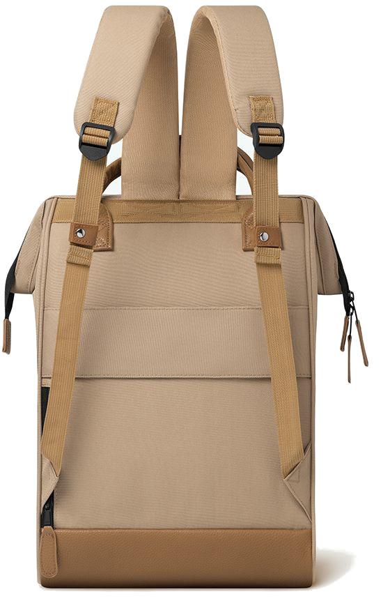 großer Jugendrucksack Cabaia Laptopfach Adventurer Large Kuala Lumpur braun beige