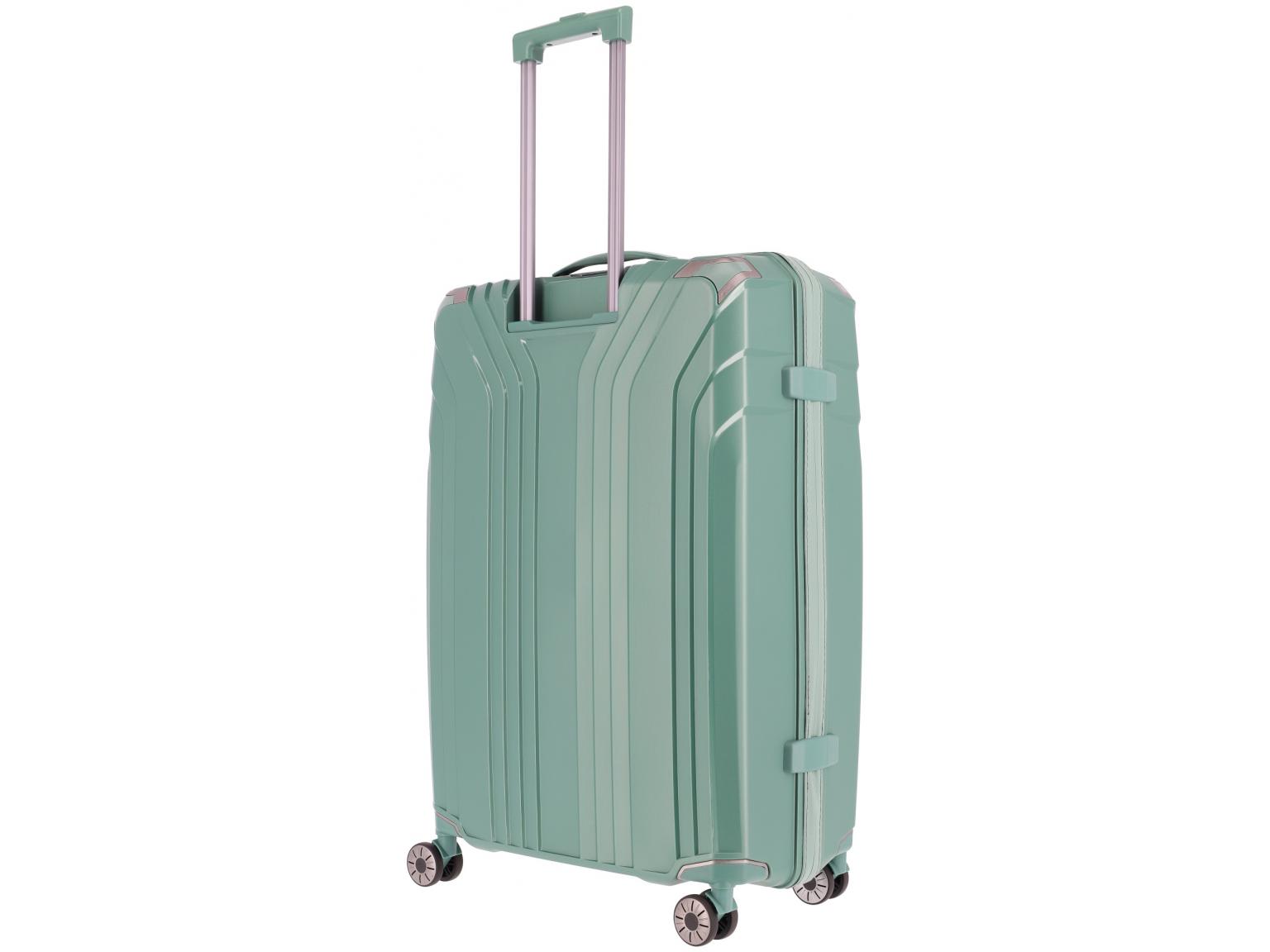 großer Reisekoffer 4w Trolley L 77cm Elvaa Seegrün Travelite