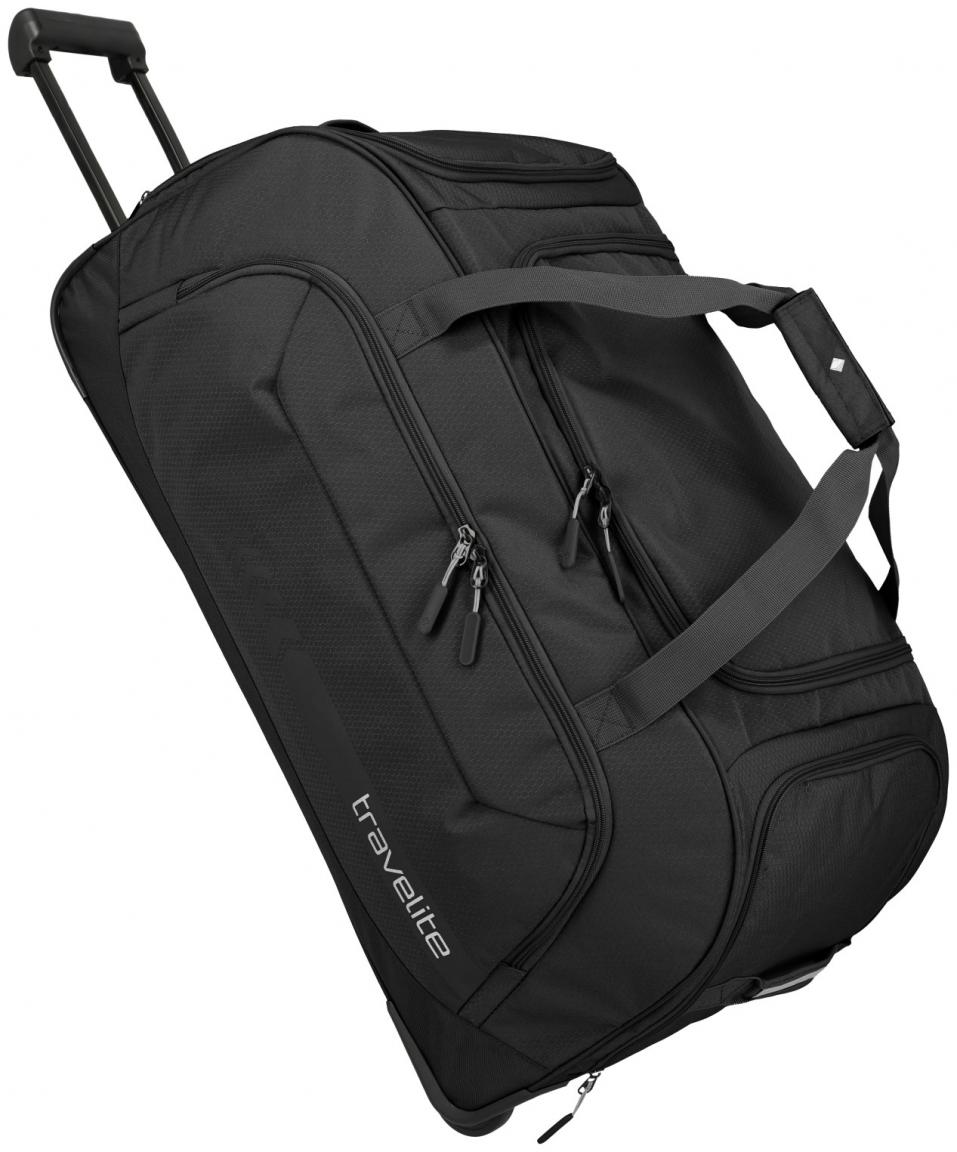 großer Taschentrolley Rollenreisetasche XL schwarz Travelite Kick Off