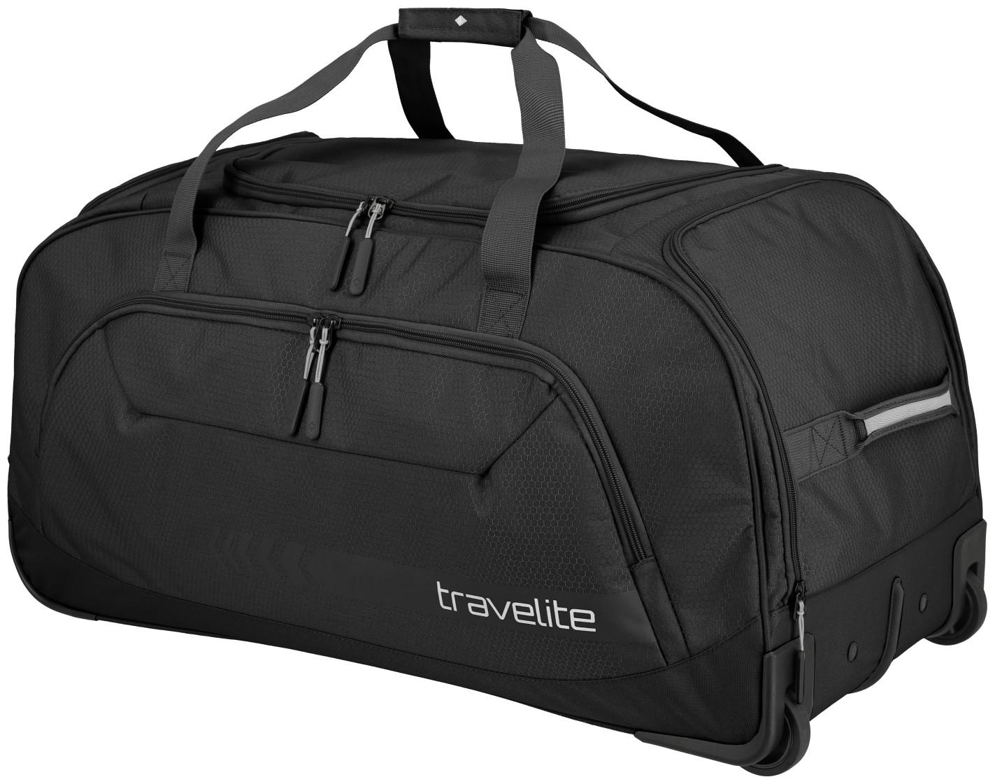 großer Taschentrolley Rollenreisetasche XL schwarz Travelite Kick Off