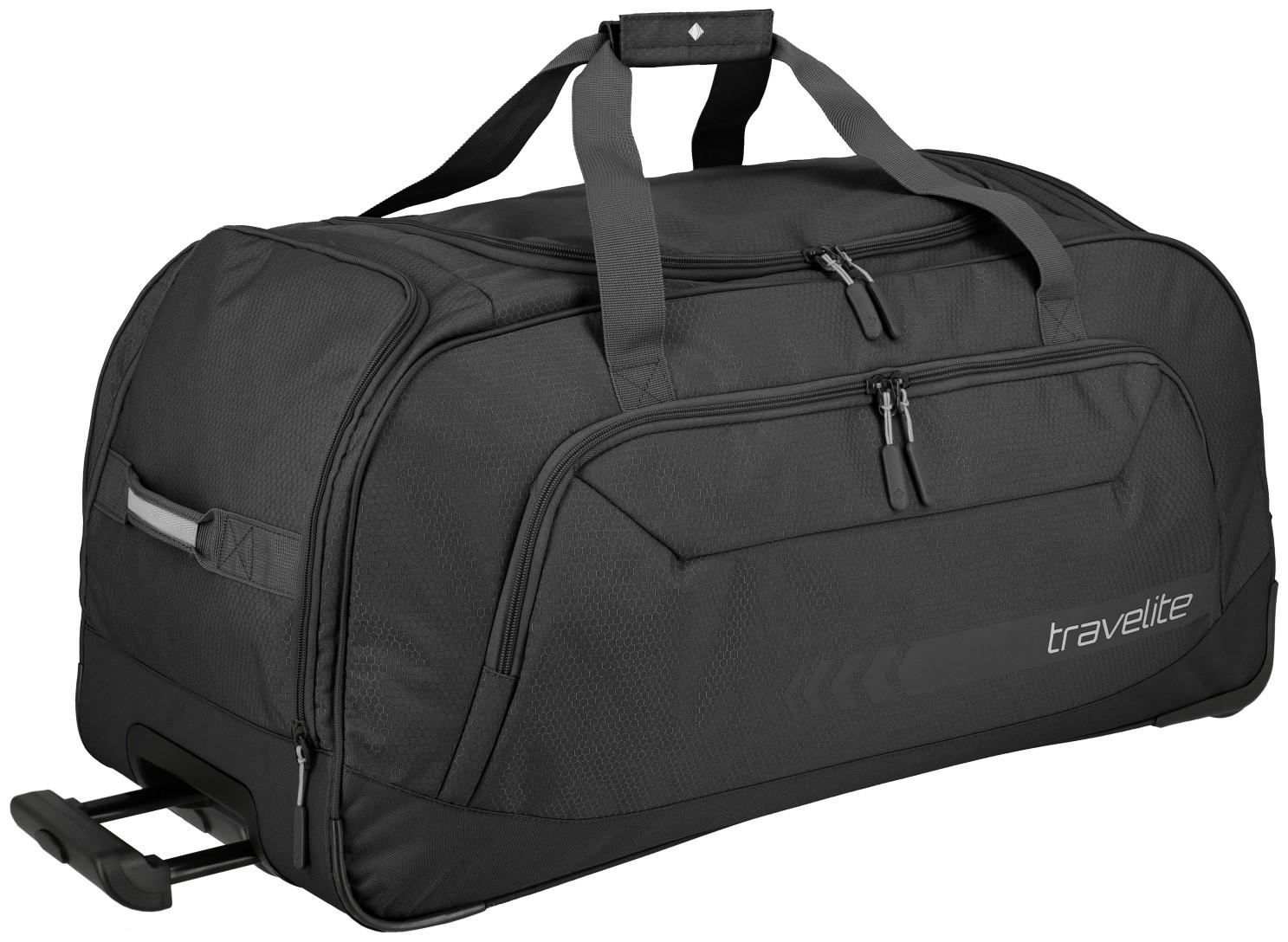 großer Taschentrolley Rollenreisetasche XL schwarz Travelite Kick Off