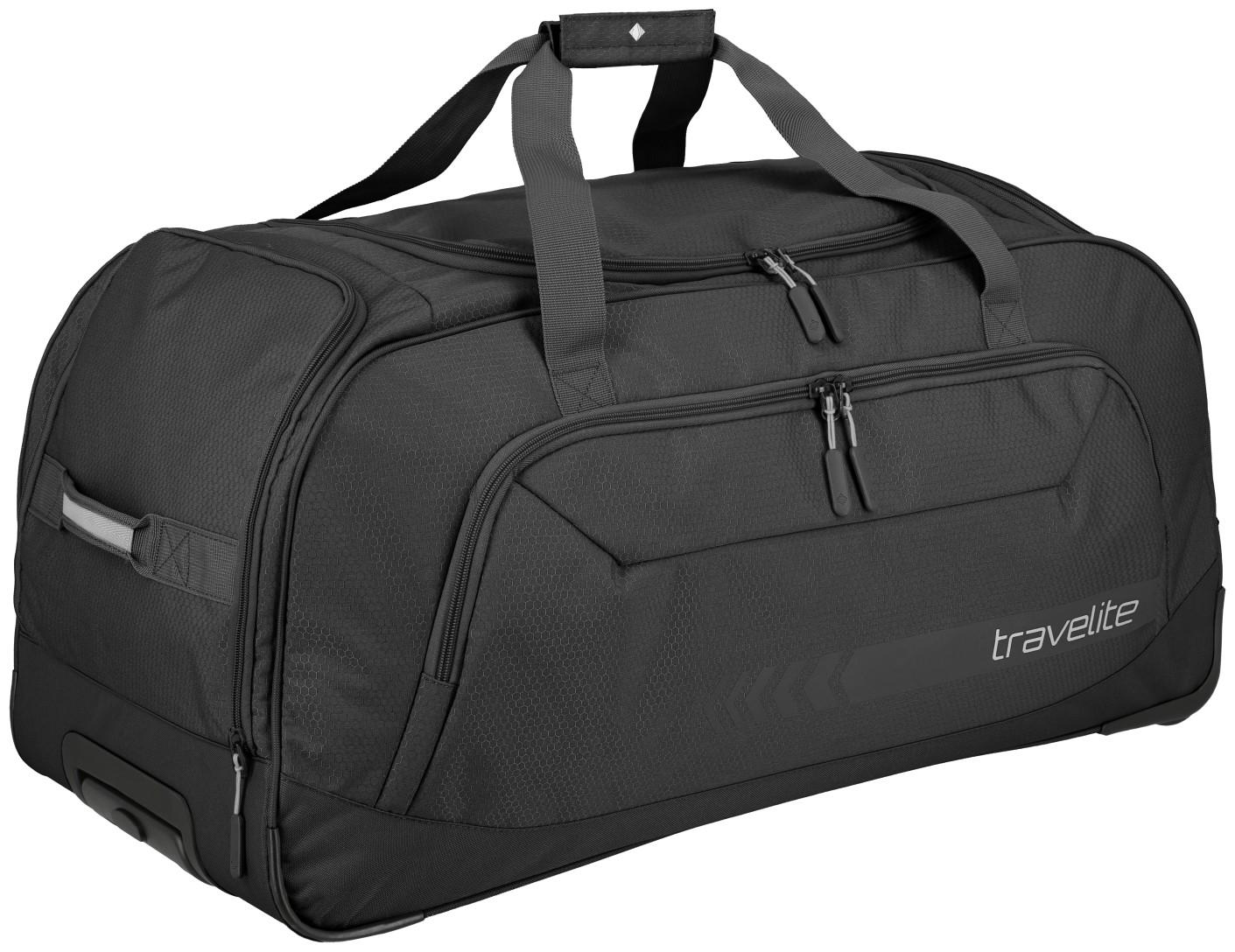 großer Taschentrolley Rollenreisetasche XL schwarz Travelite Kick Off