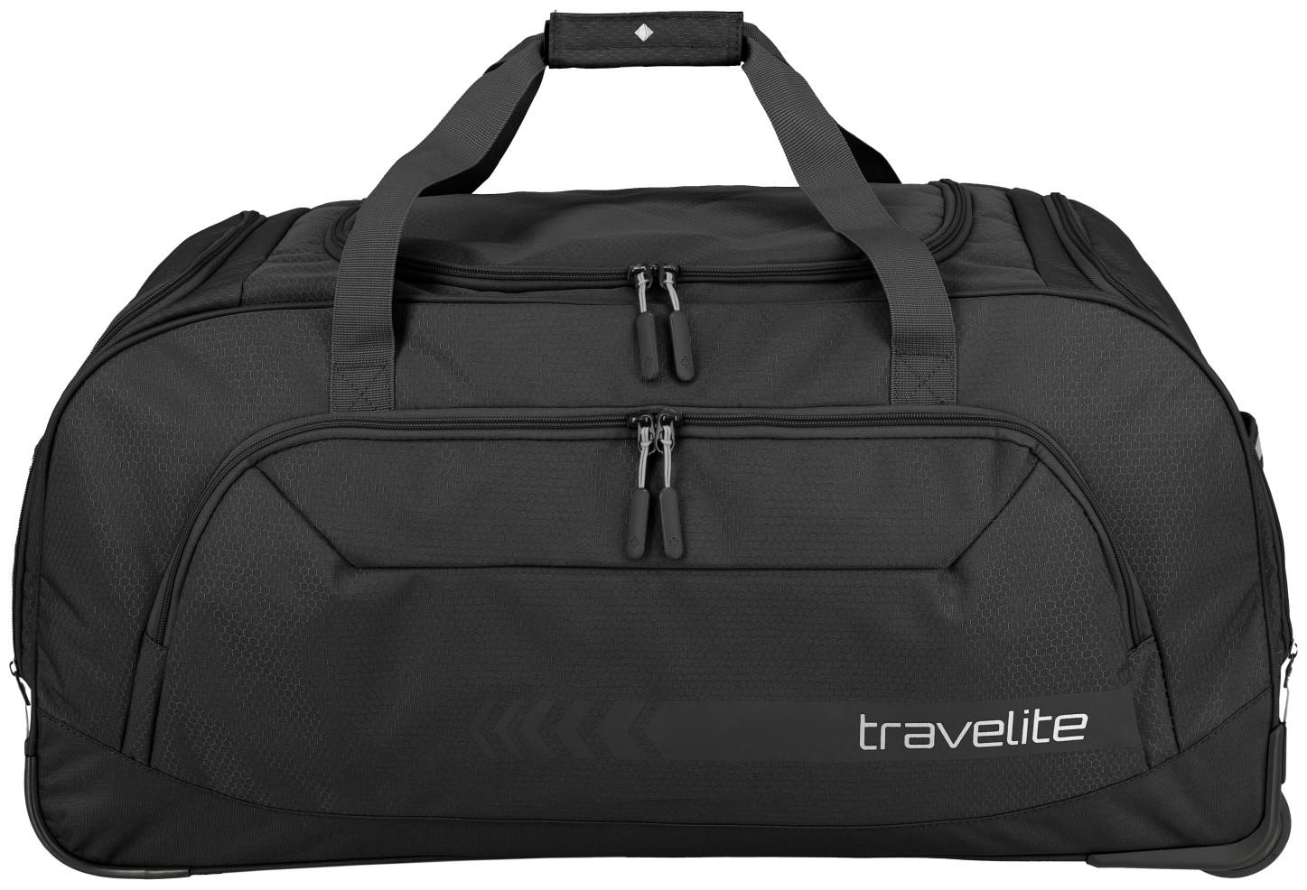 großer Taschentrolley Rollenreisetasche XL schwarz Travelite Kick Off