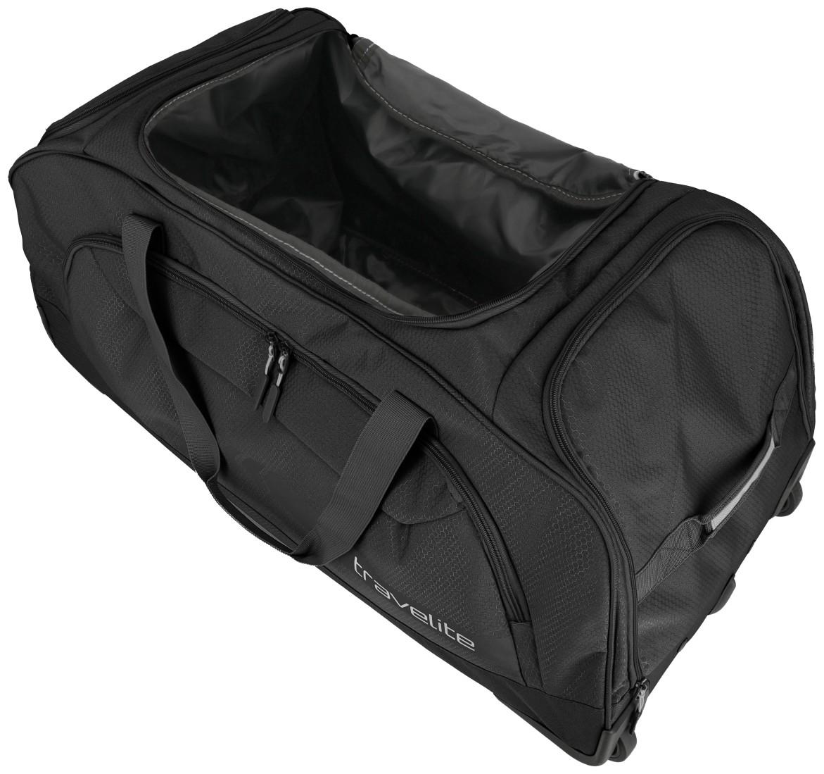 großer Taschentrolley Rollenreisetasche XL schwarz Travelite Kick Off