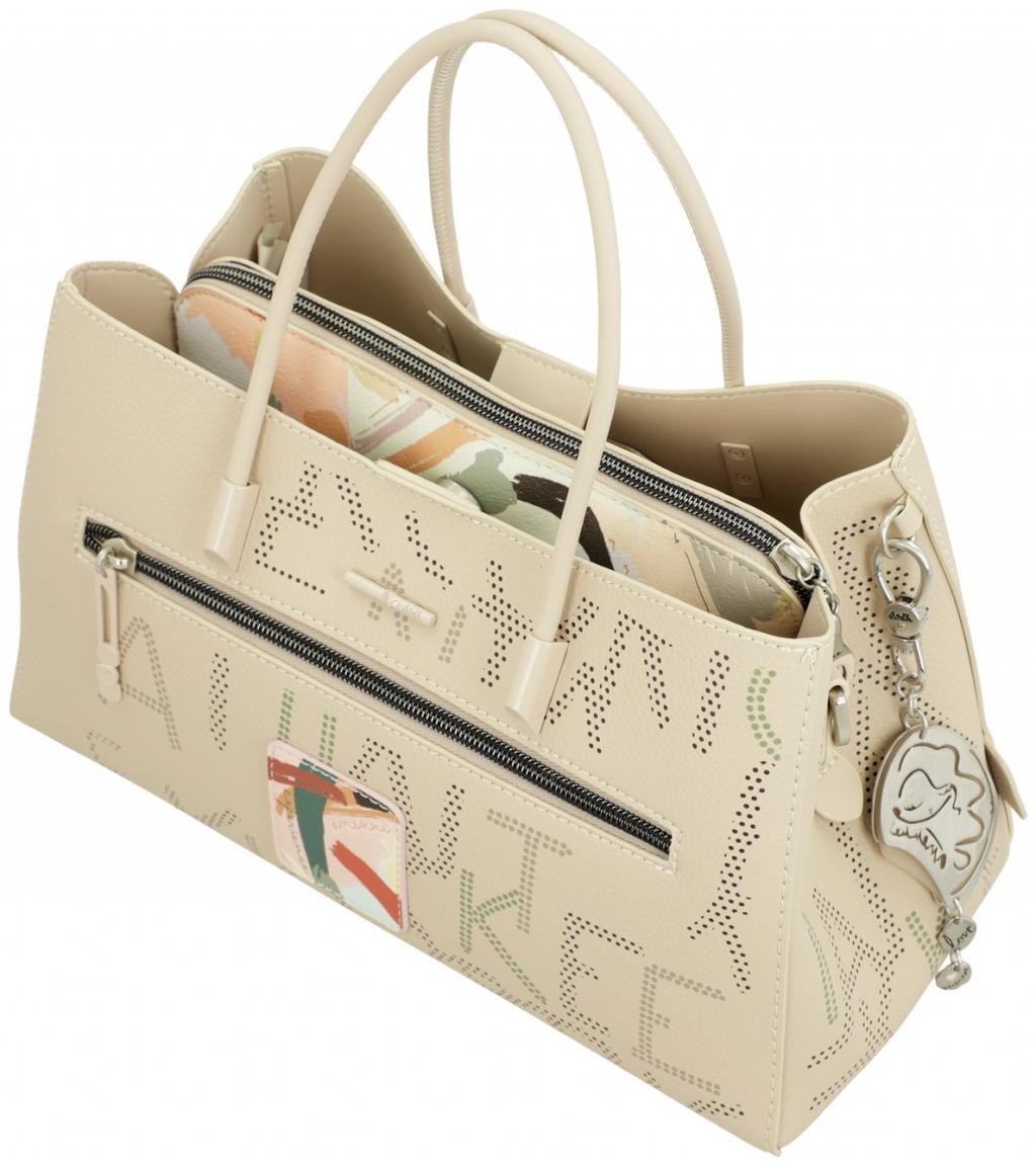 helle Handtasche mit kurzen Henkel Anekke Alma Original Beige