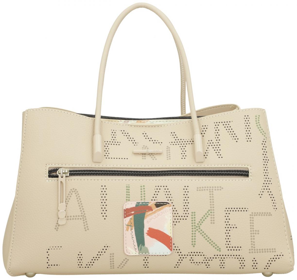 helle Handtasche mit kurzen Henkel Anekke Alma Original Beige