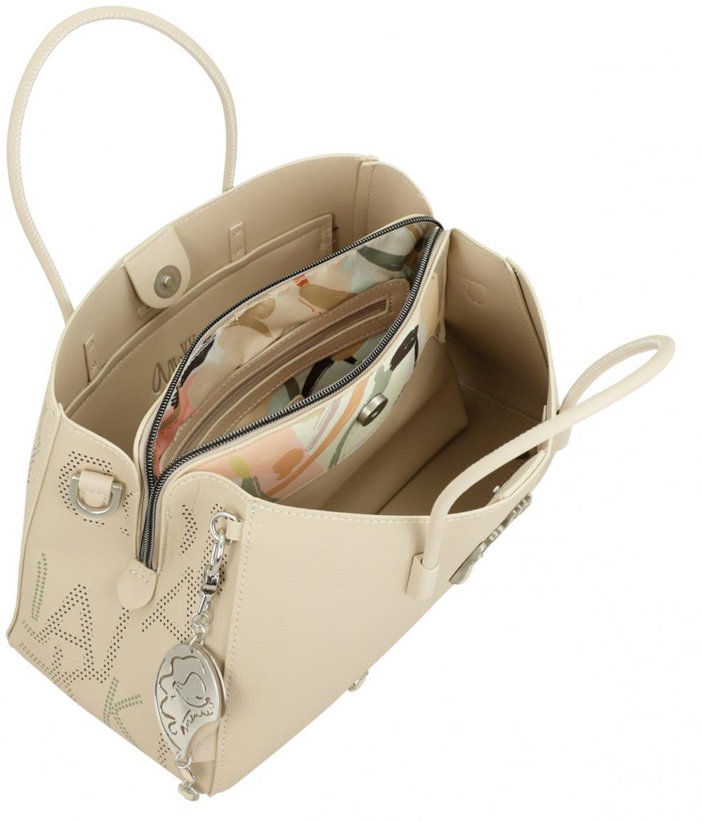 helle Handtasche mit kurzen Henkel Anekke Alma Original Beige