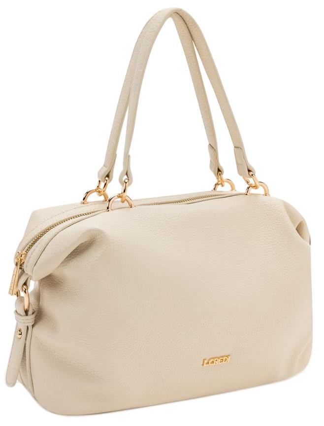 helle Kurzgrifftasche L.Credi vegan Omara Creme