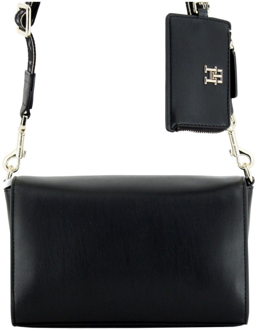 klassische Crossovertasche Tommy Hilfiger Joy schwarz Interlock