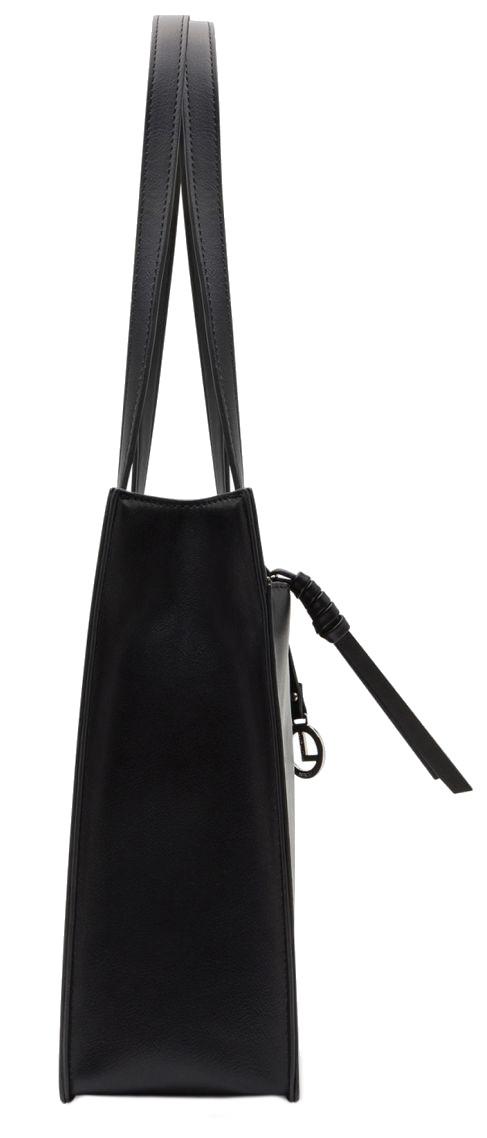 klassische Shoppertasche L.Credi schwarz vegan Maile