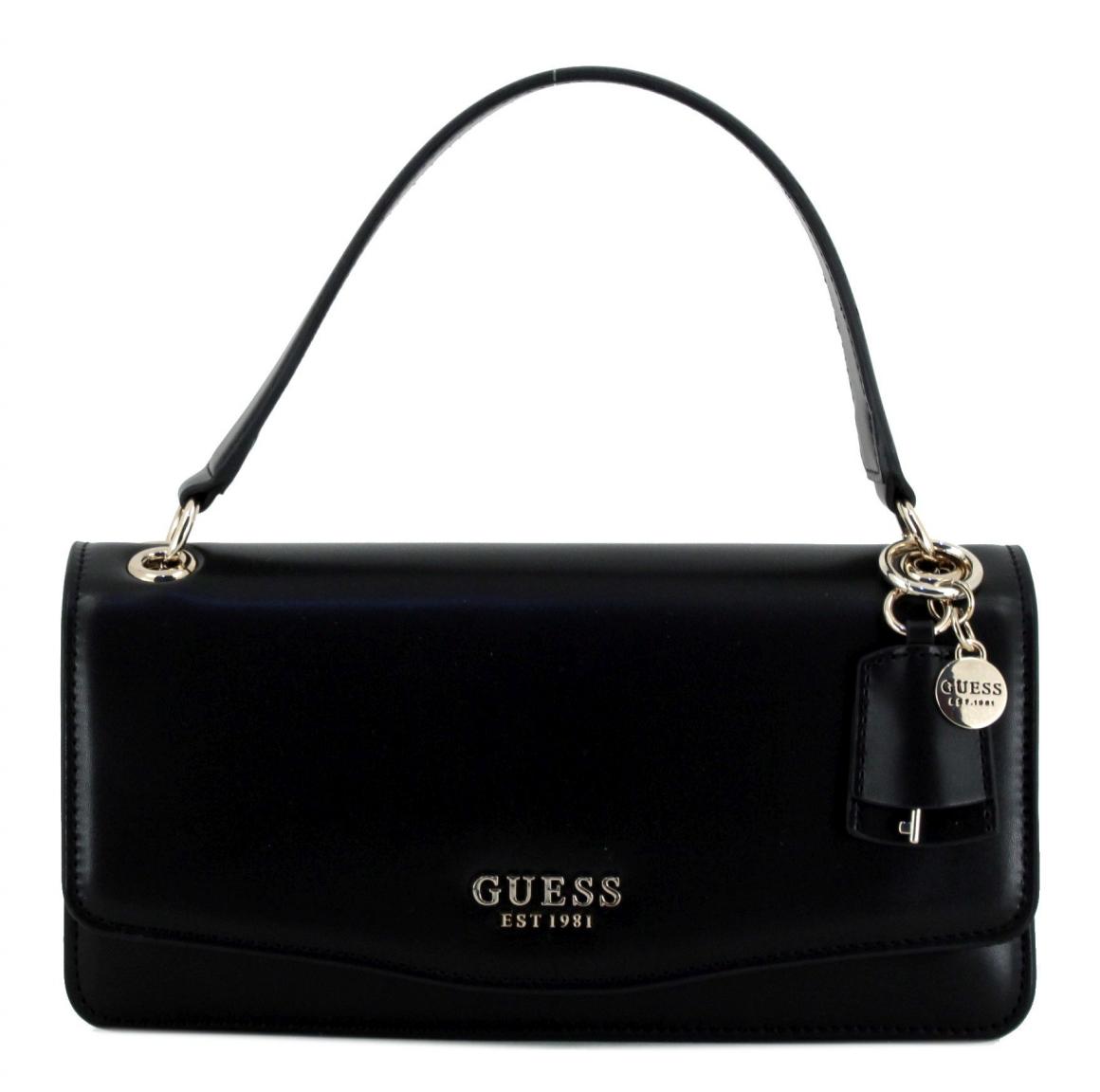 klassische Überschlagtasche Guess Eco Evaine Black nachhaltig